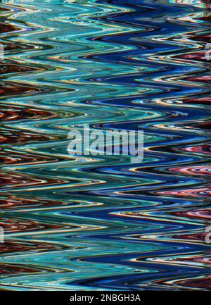 distorted display system breakdown glitch pattern Stock Photo