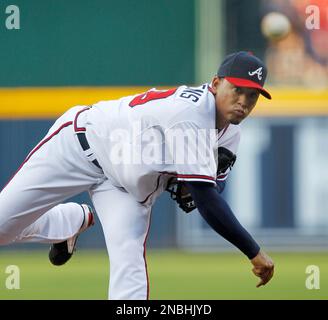 Jair Jurrigens #49 Atlanta Braves Pitcher  Atlanta braves pitchers, Atlanta  braves, Braves