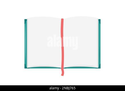 Open empty book template realistic cartoon vector illustration Stock Vector  Image & Art - Alamy