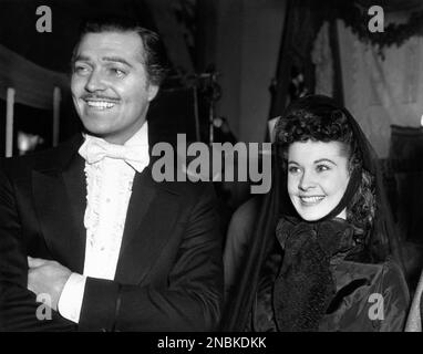 Clark Gable, Vivien Leigh, in 