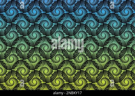 Geometrical circle pattern background - seamless illustration Stock Vector