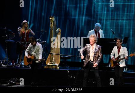 Hollywood, United States. 13th Feb, 2023. Rod Stewart performs on stage at the Hard Rock Live in the Seminole Hotel and Casino Hollywood, in Hollywood, Florida on Monday, February 13, 2023. Photo by Gary I Rothstein/UPI Credit: UPI/Alamy Live News Stock Photo