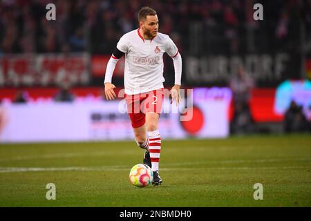 GELSENKIRCHEN, GERMANY - 12.02.23: Benno Schmitz. The match of 1. Bundesliga FC Schalke 04 vs VfL Wolfsburg at Veltins Arena Stock Photo