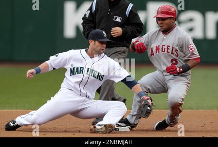 Seattle Mariners second baseman Adam Frazier (26) before the MLB game  between the Houston Astros and the Seattle Mariners on Tuesday, June 7,  2022 at Stock Photo - Alamy