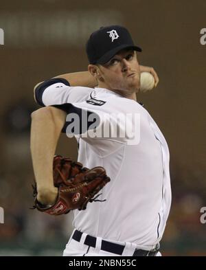 Detroit Tigers relief pitcher Charlie Furbush throws during the fourth  inning of a baseball game against the Cleveland Indians in Detroit,  Wednesday, June 15, 2011. (AP Photo/Carlos Osorio Stock Photo - Alamy