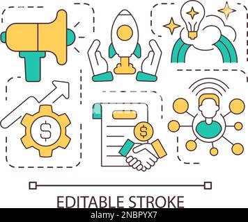 Affiliate marketing concept icon Stock Vector