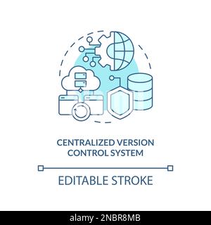 Centralized version control system concept icon Stock Vector Image ...