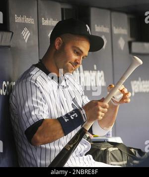 Yankees Nick Swisher at bat. Toronto Blue Jays defeated the New York  Yankees 5-4 at Yankee Stadium, Bronx, New York (Credit Image: © Anthony  Gruppuso/Southcreek Global/ZUMApress.com Stock Photo - Alamy