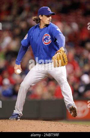 Chicago Cubs relief pitcher Jeff Samardzija throws to second base to force  out Atlanta Braves runner Alex Gonzalez on a grounder to the mound by  Braves' Jose Costanza during the sixth inning