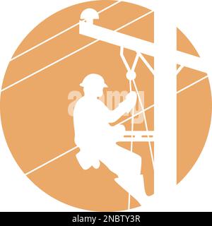 Electric pole icon design illustration Stock Vector