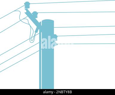 Electric pole icon design illustration Stock Vector