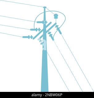 Electric pole icon design illustration Stock Vector