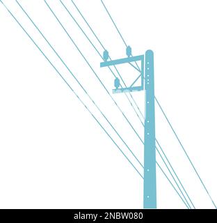 Electric pole icon design illustration Stock Vector