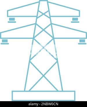 Electric pole icon design illustration Stock Vector