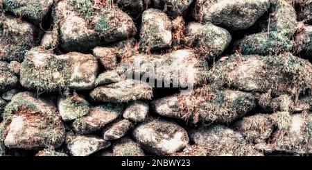 Natural Stone Wall Textured Background Stock Photo