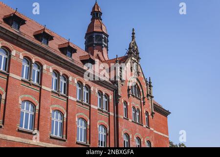 3rd High School named after Adam Mickiewicz in Katowice city, Silesia region of Poland Stock Photo