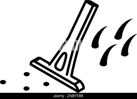 ӢIllustration of image of T-shaped razor, hair removal and self-treatment�h�� Stock Vector