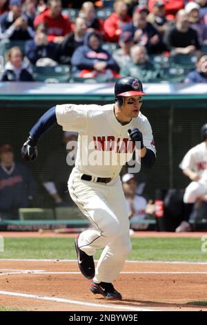 FILE - In this July 16, 2005, file photo, Cleveland Indians' Grady Sizemore  hits a bases-loaded single off Chicago White Sox pitcher Damaso Marte to  drive in two runs in the ninth