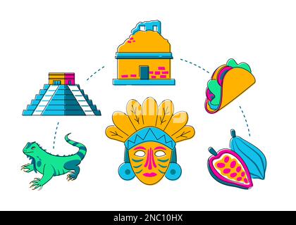 Life of an ancient civilization - flat design style illustration set Stock Vector
