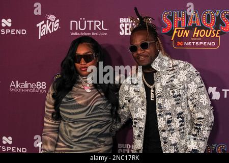 Various celebrities walk the Red Carpet at Shaq's Fun House at Talking Stick Resort and Casino. Stock Photo