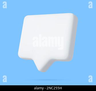 Blank red speech bubble pin Stock Vector