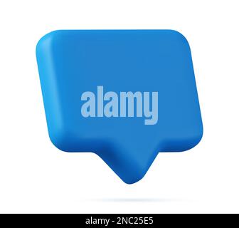 Blank red speech bubble pin Stock Vector