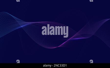 Modern abstract glowing wave. Dynamic flowing wave lines design element. Futuristic technology and sound wave pattern. Vector EPS10. Stock Vector