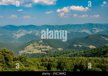 The View from Spruce Knob Mountain, West Virginia USA, West Virginia Stock Photo