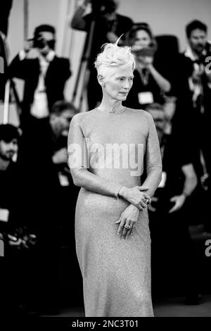 Venice, Venice, Italy, 06th September, 2022,  Tilda Swinton attends the 2022 Venice Film Festival (Photo Credit: Giovanna Onofri) Stock Photo