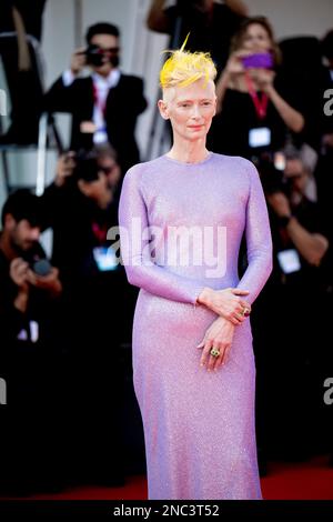 Venice, Venice, Italy, 06th September, 2022,  Tilda Swinton attends the 2022 Venice Film Festival (Photo Credit: Giovanna Onofri) Stock Photo