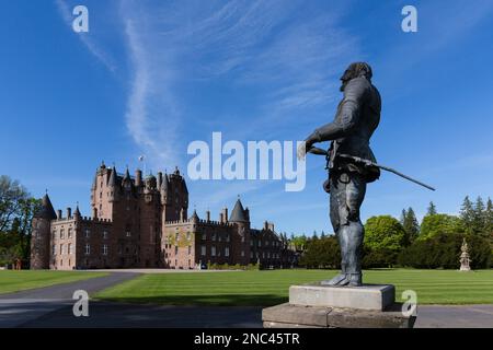 Statue of King Charles I near Glamis Castle in Angus, Scotland Stock Photo
