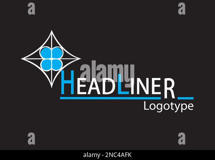 Round road interchange abstract icon with highway Stock Vector