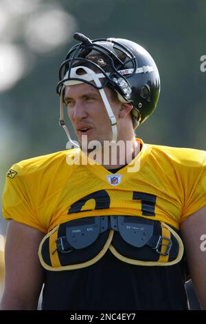 AUG 09 2010: Pittsburgh Steelers linebacker James Harrison (92) during the  Pittsburgh Steelers training camp morning session, held at Saint Vincent  College in Latrobe Pennsylvania. (Icon Sportswire via AP Images Stock Photo  - Alamy