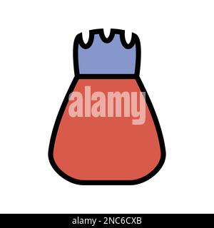 Pepper shaker icon line isolated on white background. Black flat thin icon on modern outline style. Linear symbol and editable stroke. Simple and pixe Stock Vector