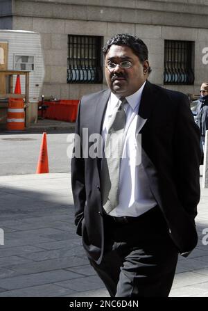 Raj Rajaratnam, former head of the Galleon Group hedge funds, leaves