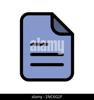 File type icon line isolated on white background. Black flat thin icon on modern outline style. Linear symbol and editable stroke. Simple and pixel pe Stock Vector