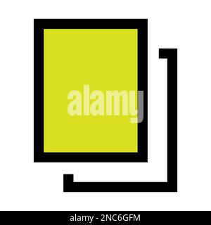Copy document icon line isolated on white background. Black flat thin icon on modern outline style. Linear symbol and editable stroke. Simple and pixe Stock Vector