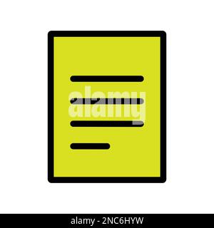 Text file icon line isolated on white background. Black flat thin icon on modern outline style. Linear symbol and editable stroke. Simple and pixel pe Stock Vector