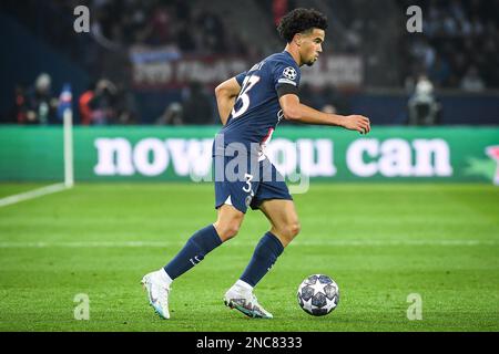 Paris, France, France. 14th Feb, 2023. Warren ZAIRE-EMERY of PSG during the UEFA Champions League match between Paris Saint-Germain and FC Bayern Munich at Parc des Princes Stadium on February 14, 2023 in Paris, France. (Credit Image: © Matthieu Mirville/ZUMA Press Wire) EDITORIAL USAGE ONLY! Not for Commercial USAGE! Stock Photo