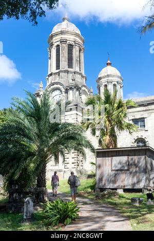 Saint John's Cathedral, Church Street, St John’s, Antigua, Antigua and Barbuda, Lesser Antilles, Caribbean Stock Photo