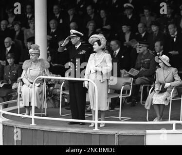 King George VI. March 21, 1944. (Photo by Hay Wrightson Stock Photo - Alamy