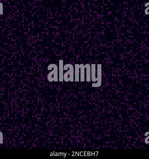 Futuristic tech background. Magenta sparse hexadecimal background. Big sized seamless pattern. Attractive vector illustration. Stock Vector