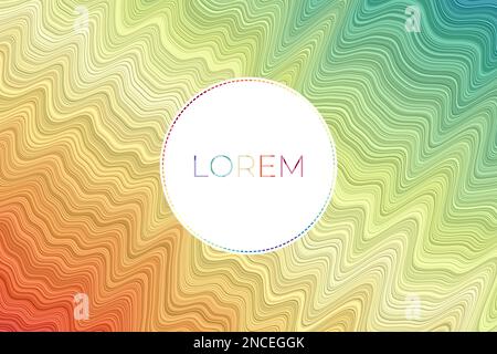 Artistic banner design. Abstract digital art in spectral colors. Creative landscape cover page template. Stock Vector
