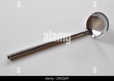 Kitchen soup ladle isolated on white background Stock Photo