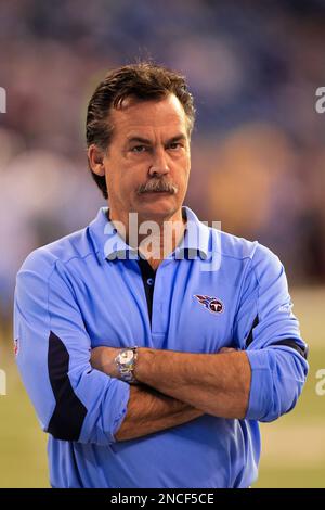 Tennessee Titans head coach Jeff Fisher, left, is congratulated by ...