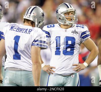 Oct. 31, 2010 - Arlington, Texas, United States of America - Dallas Cowboys  place kicker David Buehler #18 lines up for the PAT during game action as  the Jacksonville Jaguars rout the