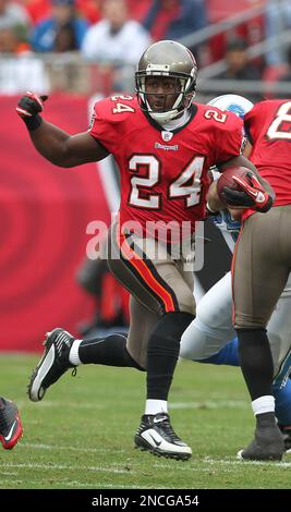 Tampa Bay Buccaneers' Carnell Cadillac Williams (24) cheers between plays  during the fourth quarter in a game against the Chicago Bears at Raymond  James Stadium Nov. 27, 2005 in Tampa, Fl. Williams