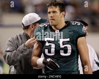 Philadelphia Eagles linebacker Stuart Bradley #55 during a scrimmage, in a  practice being held at Lehigh College in Bethlehem, Pennsylvania. (Credit  Image: © Mike McAtee/Southcreek Global/ZUMApress.com Stock Photo - Alamy