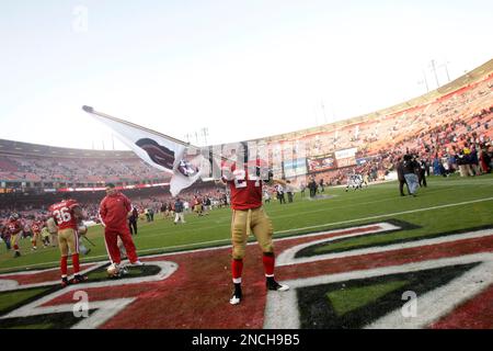 Dec. 12, 2010 - San Francisco, CA, USA - San Francisco 49ers vs Seattle  Seahawks at Candlestick Park Sunday, December 12, 2010. San Francisco 49ers  linebacker Travis LaBoy (54) strips ball from