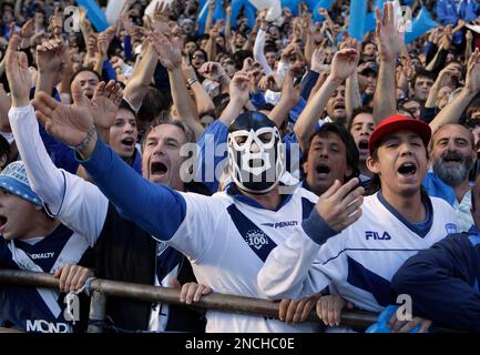 Racing Club players celebrate with their national league trophy after  defeating Defensa y Justicia in Buenos Aires, Argentina, Sunday, April 7,  2019. Racing Club, one of the five giants of Argentinian soccer